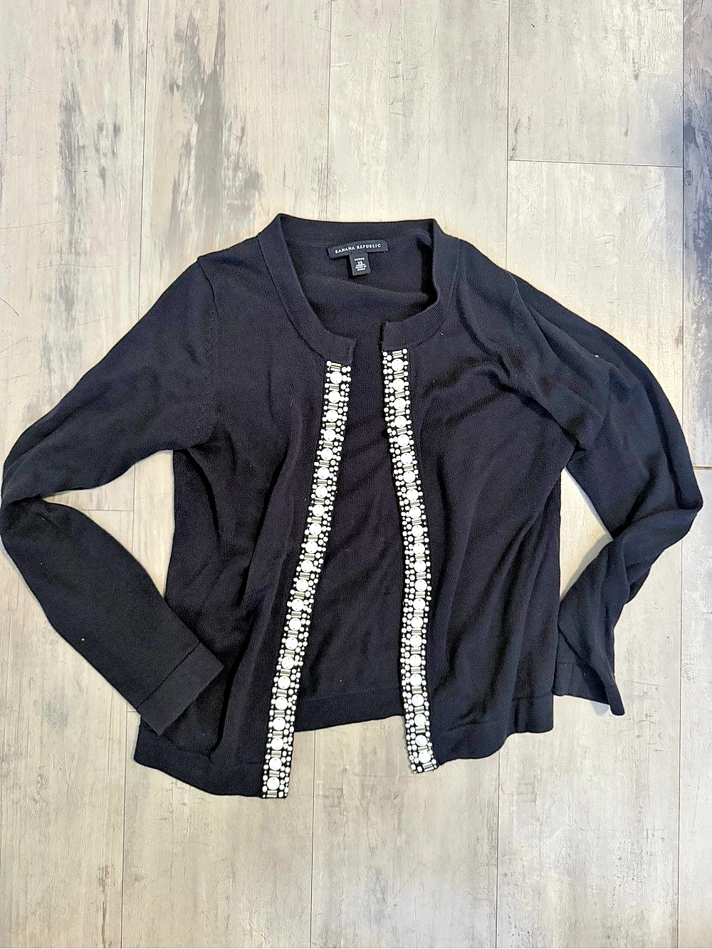 Banana Republic Embellished Cardigan in navy Size XS